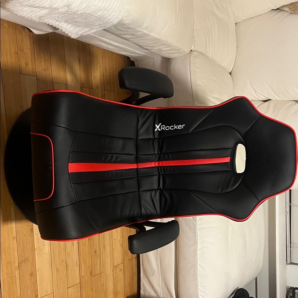 X Rocker Ergonomic Black and Red Chair